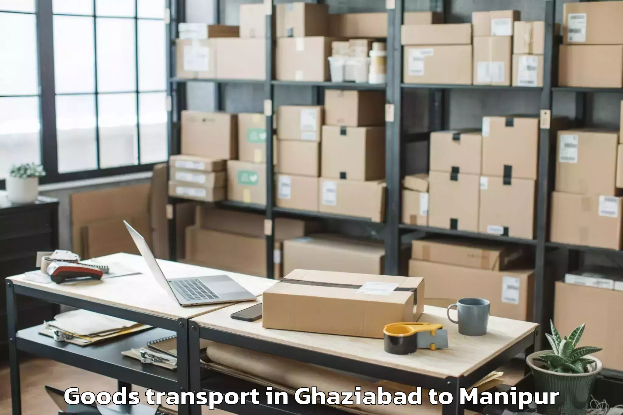 Professional Ghaziabad to Pherzawl Goods Transport